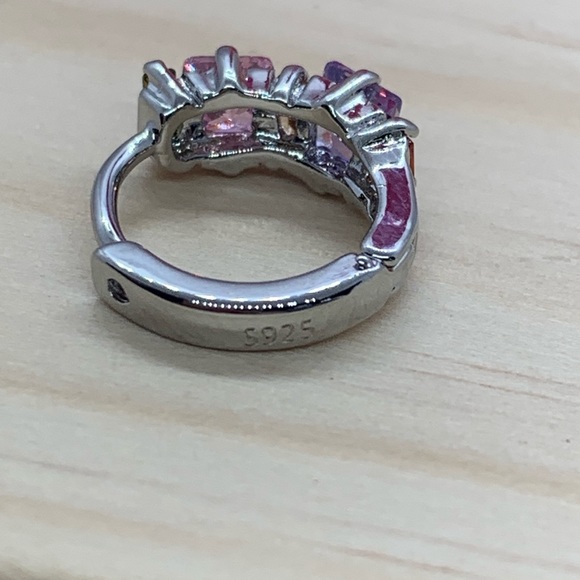 Sterling Silver 925 Colorful CZ Earrings - Picture 4 of 4